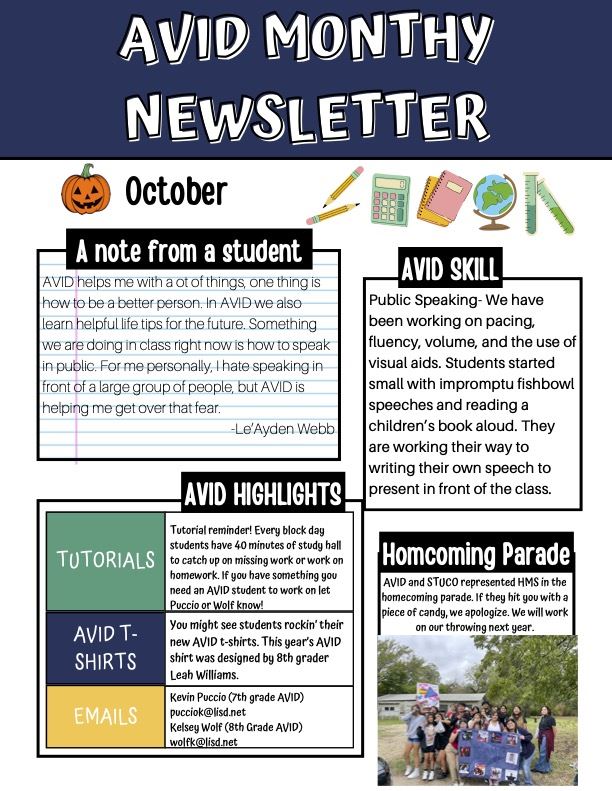  Avid Newsletter